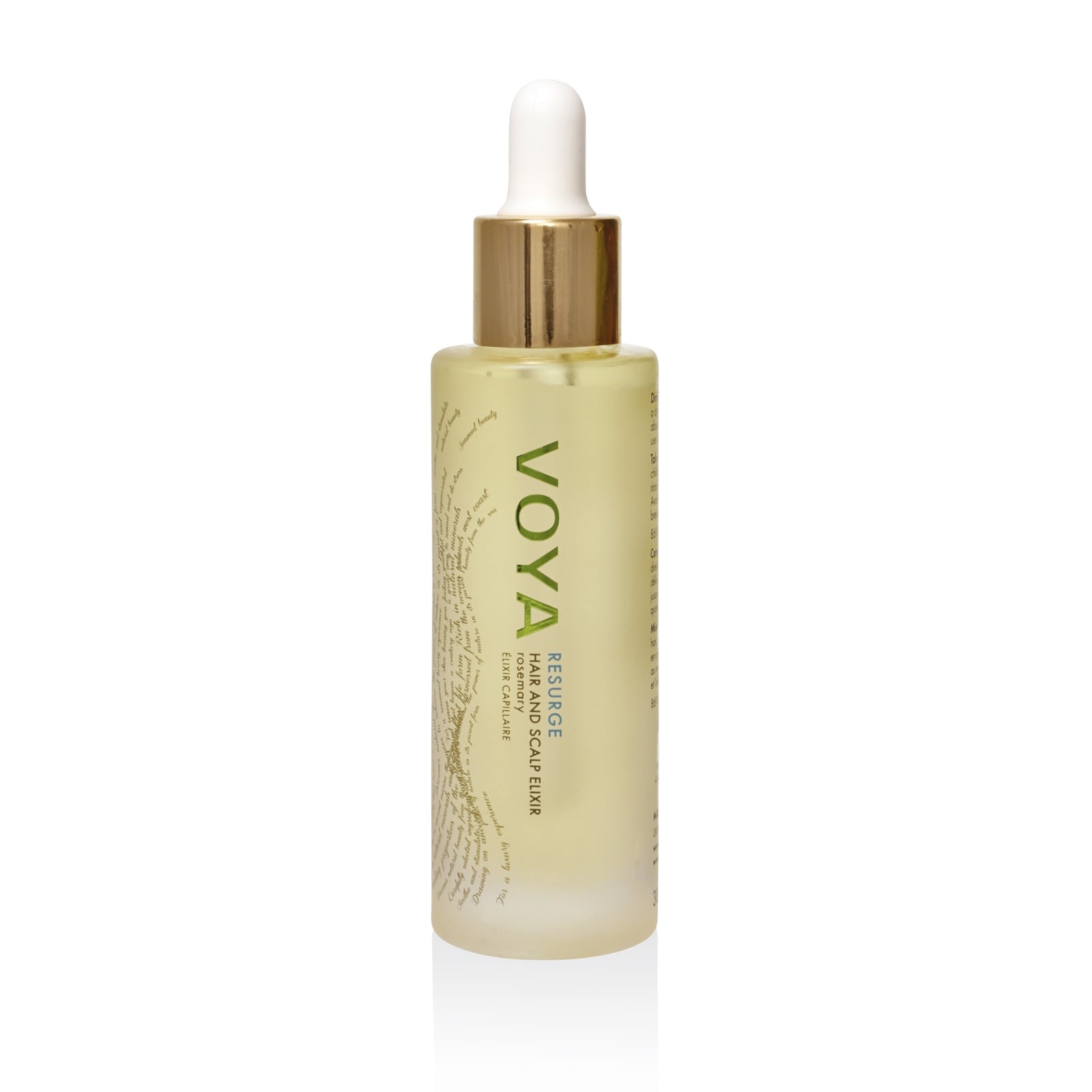 VOYA Resurge - Hair And Scalp Elixir bottle on a white background