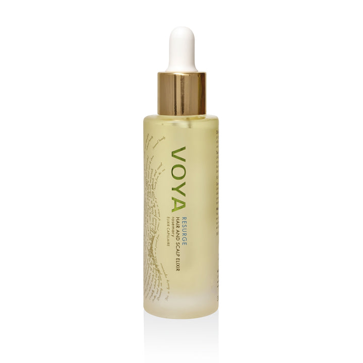 VOYA Resurge - Hair And Scalp Elixir bottle on a white background