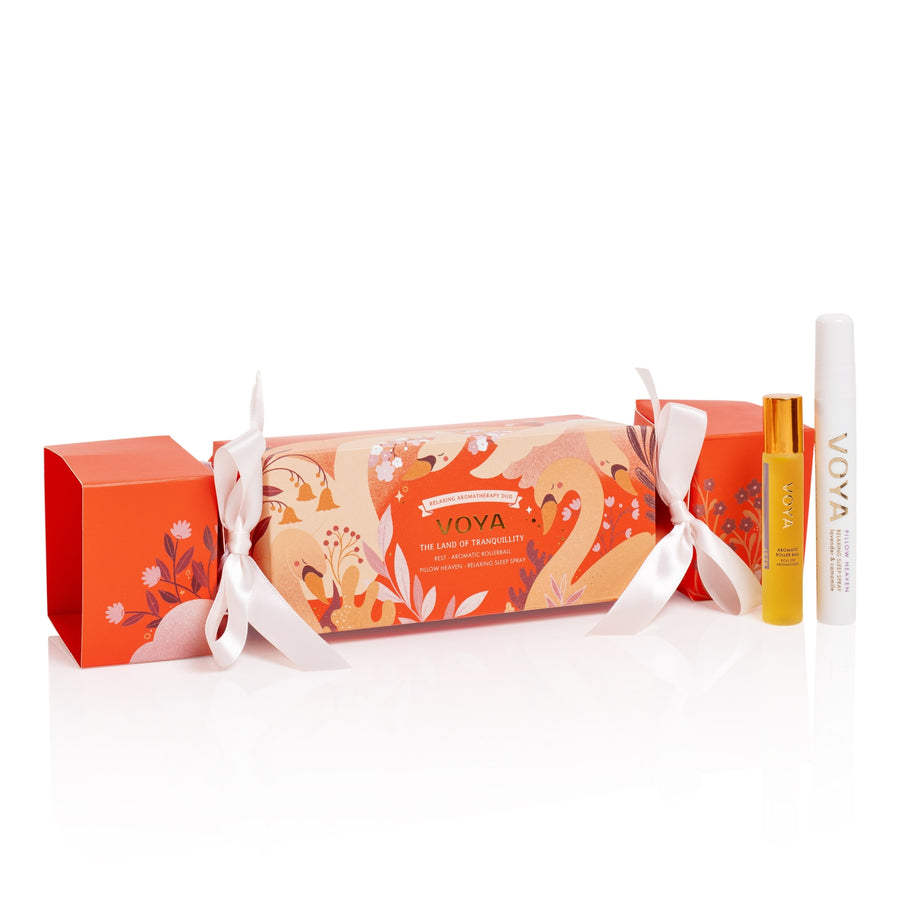 VOYA The Land of Tranquillity: Relaxing Aromatherapy Duo on a white background