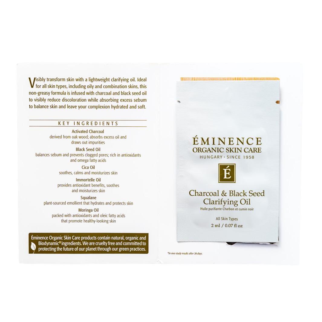 Eminence Organics Charcoal & Black Seed Clarifying Oil sample size