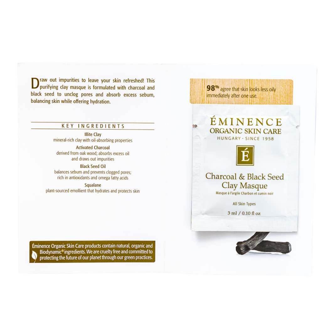 Eminence Organics Charcoal &amp; Black Seed Clay Masque sample size