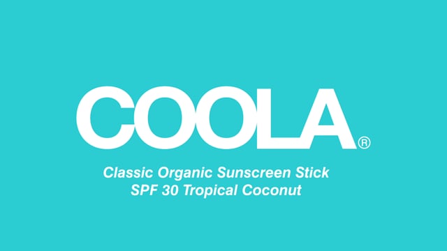 COOLA Classic Organic Sunscreen Stick SPF 30 - Tropical Coconut video