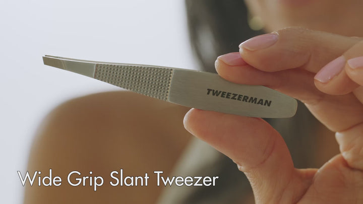 Tweezerman Wide Grip Slant Tweezer video