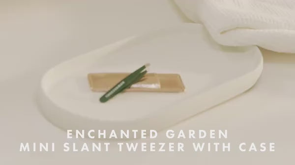 Tweezerman Enchanted Garden Mini Slant Tweezer with Case