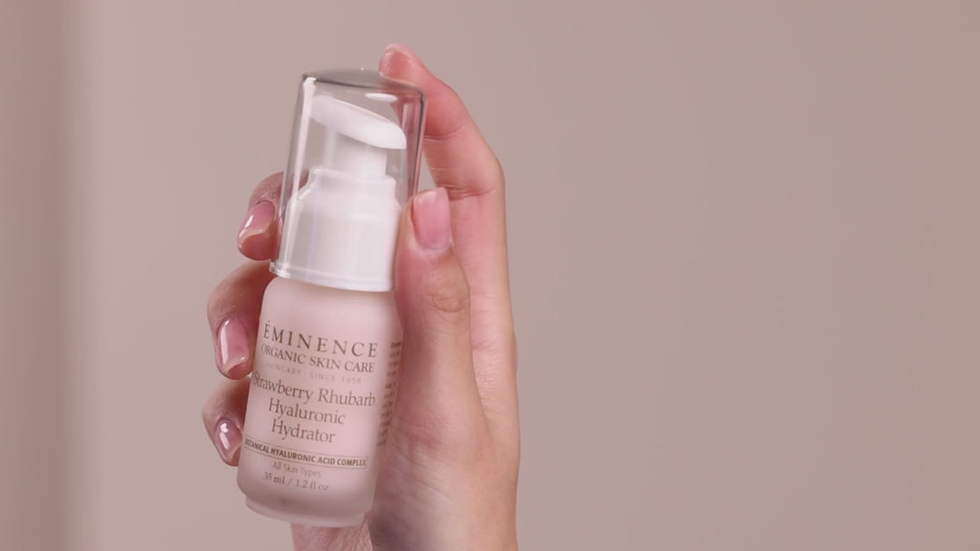 Eminence Organics Strawberry Rhubarb Hyaluronic Hydrator video