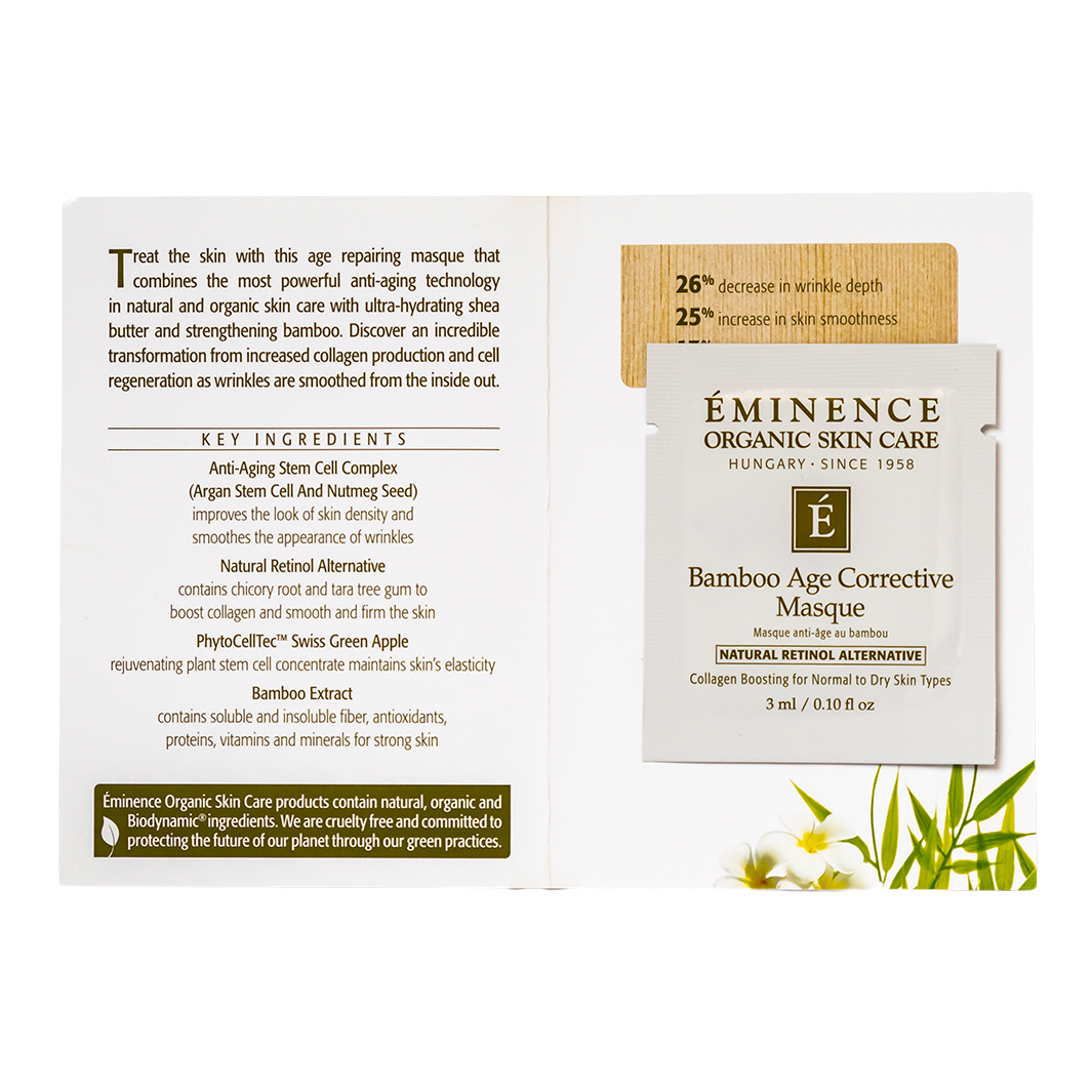 eminence organics bamboo age corrective masque sample