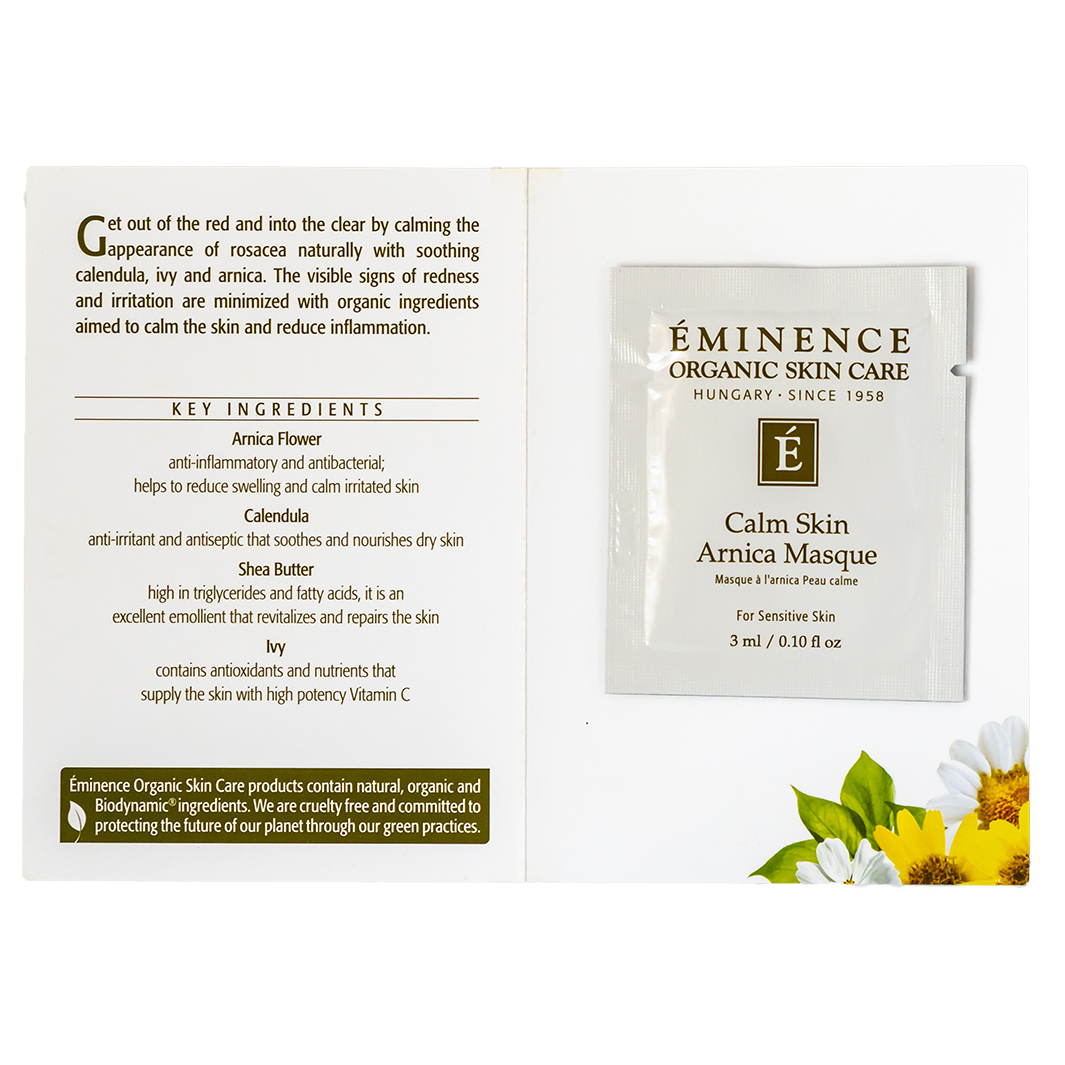 eminence organics calm skin arnica masque sample