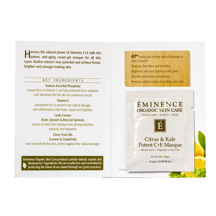 eminence organics citrus kale potent c e masque sample