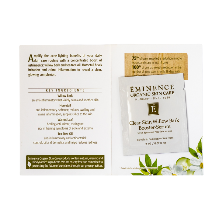 eminence organics clear skin serum sample