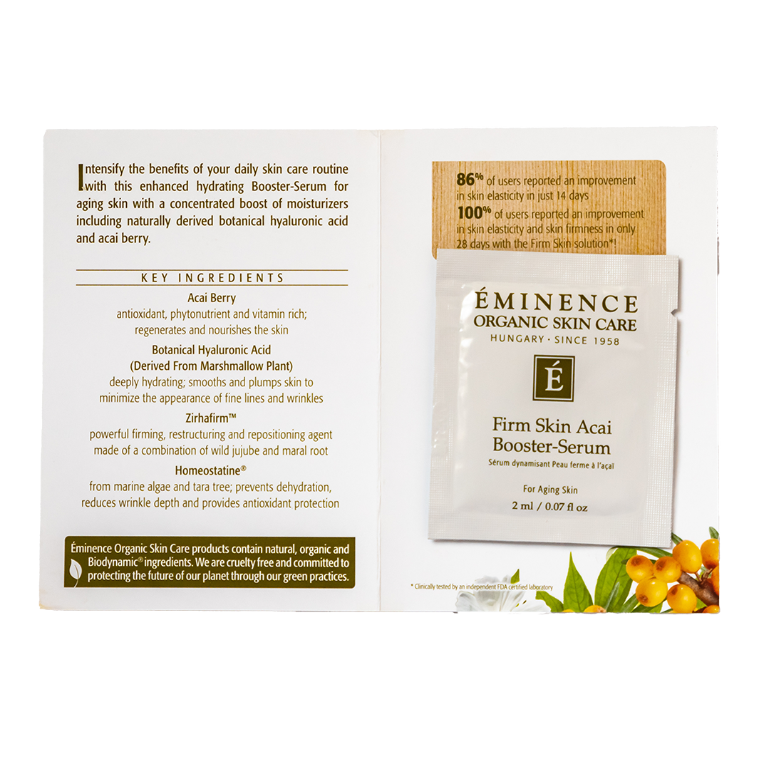 eminence organics firm skin acai booster serum sample
