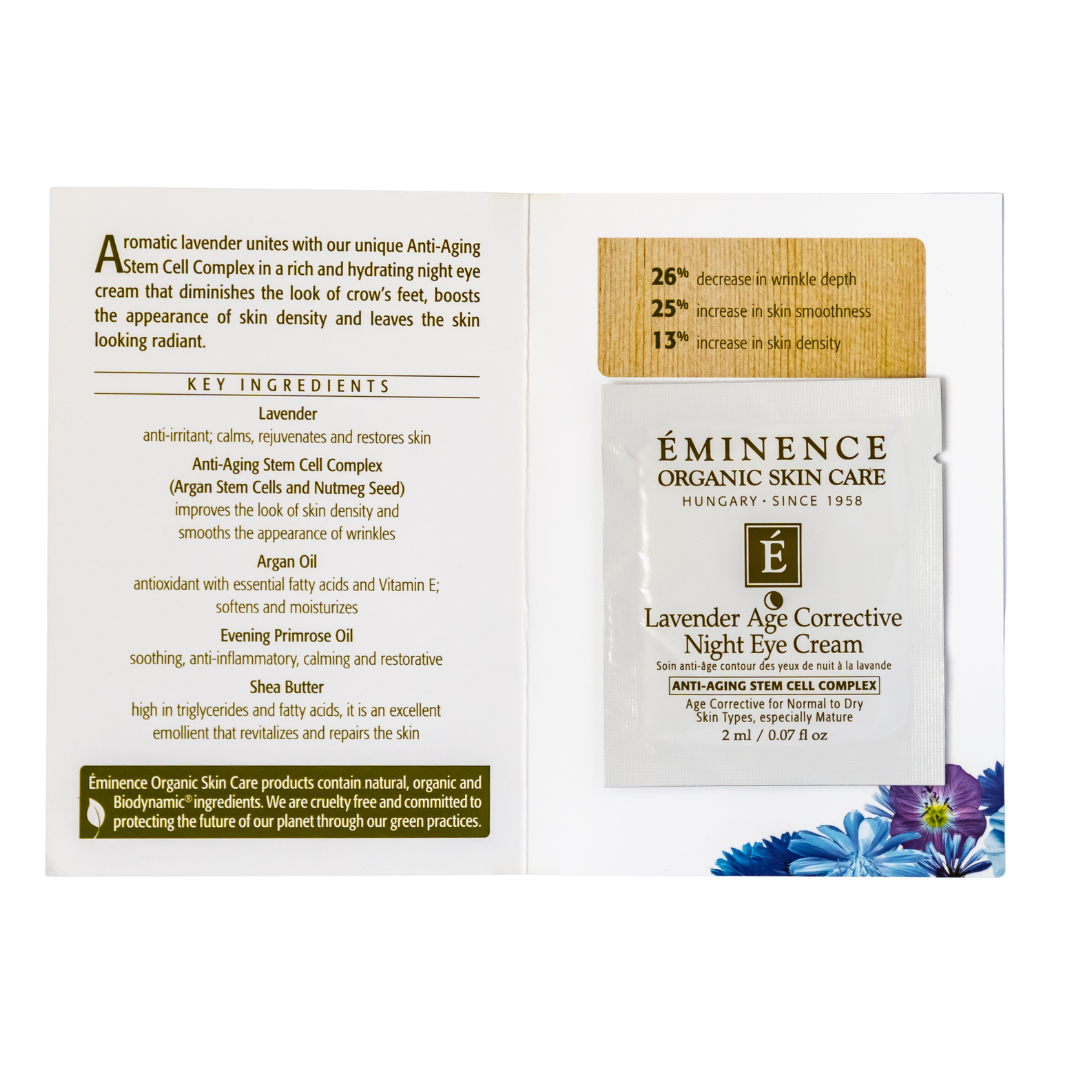 eminence organics lavender age corrective eye cream sample