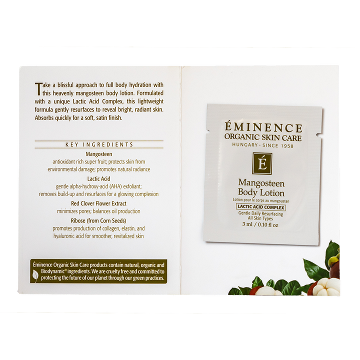 eminence organics mangosteen body lotion