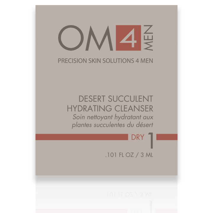Organic Male OM4 Dry Step 1: Desert Succulent Hydrating Cleanser - Sample Size