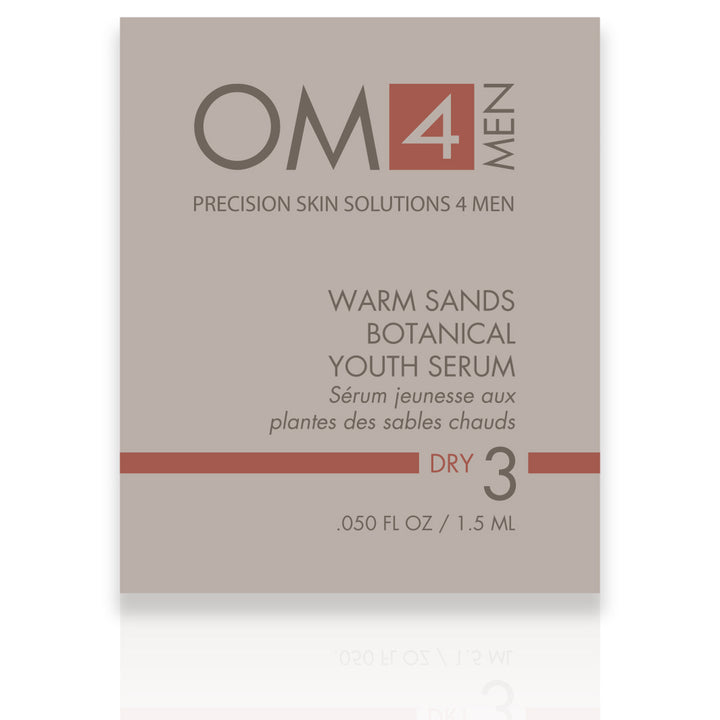 Organic Male OM4 Dry Step 3: Warm Sands Botanical Youth Serum - Sample Size