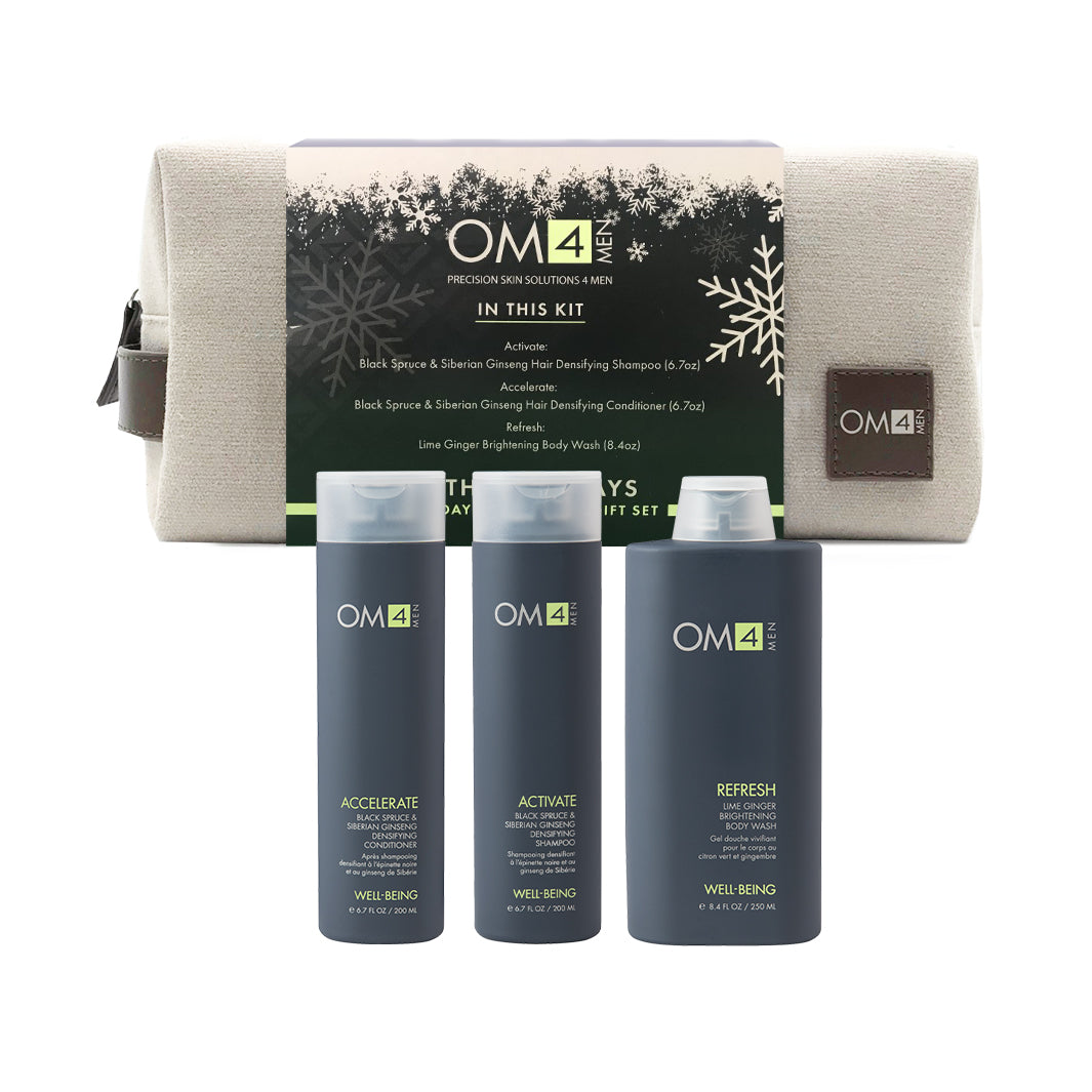 Organic Male OM4 Holiday Hair & Body Gift Set