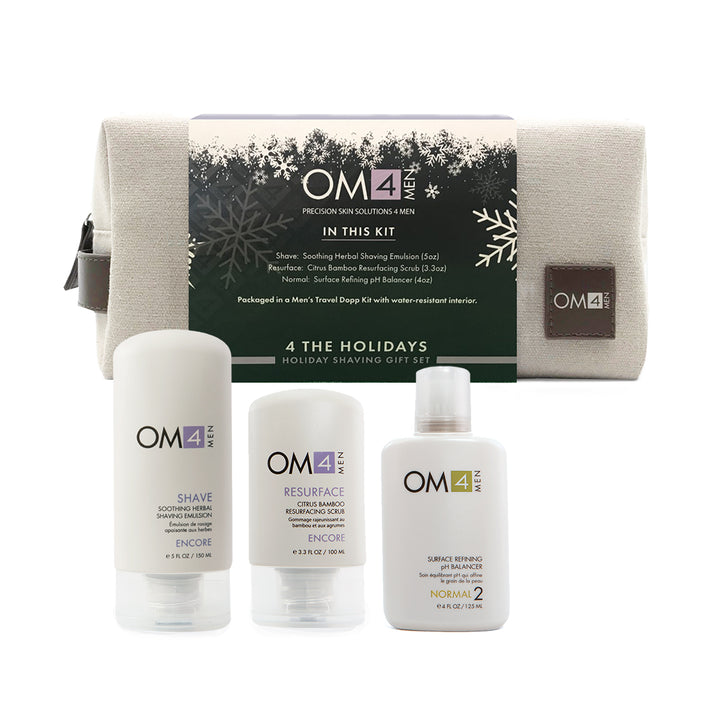 Organic Male OM4 Holiday Shaving Gift Set