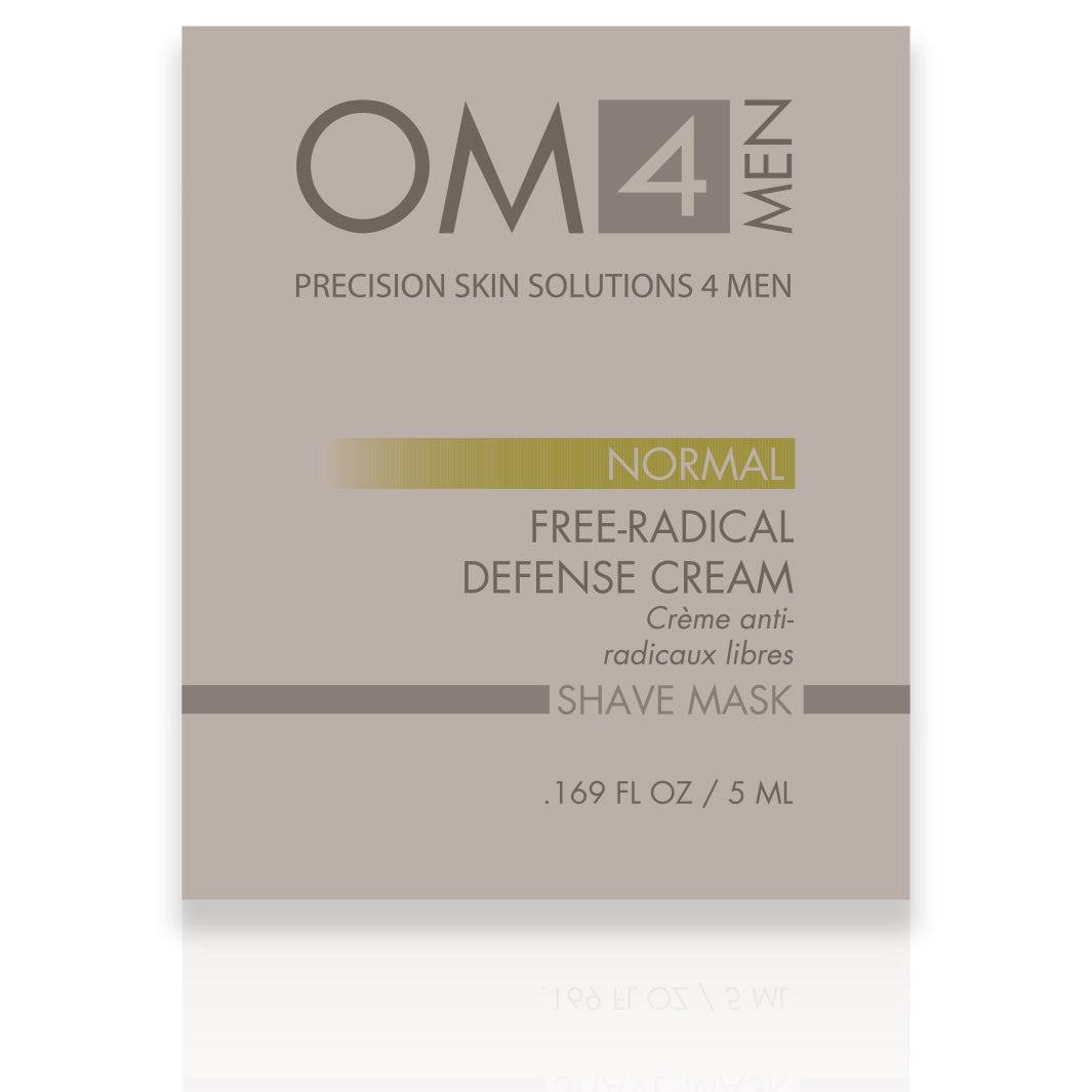 Organic Male OM4 Normal Shave Mask: Free Radical Defense Cream - Sample Size