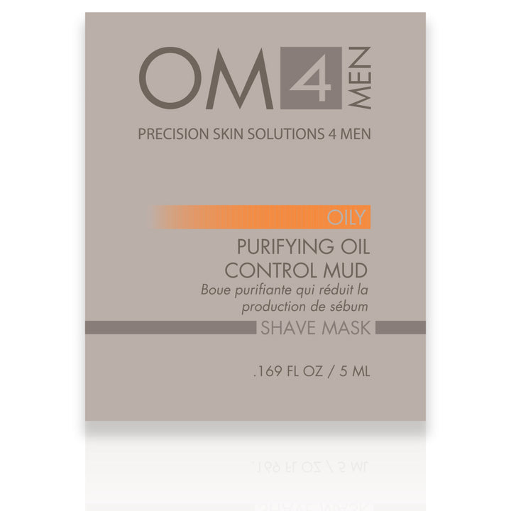 Organic Male OM4 Oily Shave Mask: Purifying Oil Control Mud - Sample Size