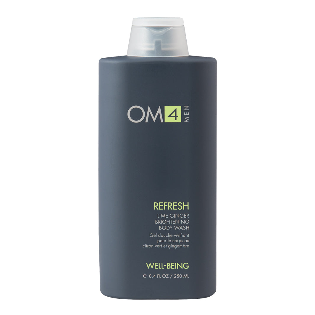 Organic Male OM4 Refresh: Lime Ginger Brightening Body Wash - Full Size