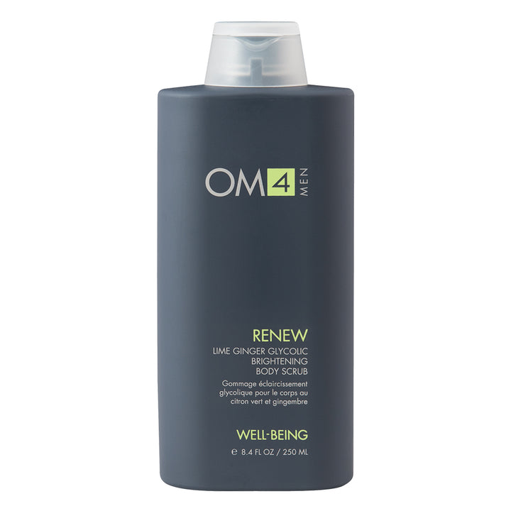 Organic Male OM4 Renew: Lime Ginger Glycolic Brightening Body Scrub - Full Size