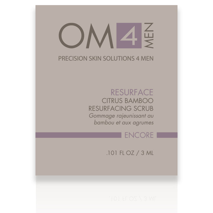 Organic Male OM4 Resurface: Citrus Bamboo Resurfacing Scrub - Sample Size