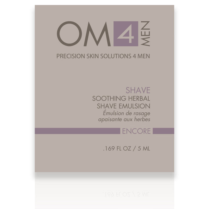 Organic Male OM4 Shave: Soothing Herbal Shaving Emulsion - Sample Size