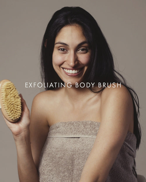 voya exfoliating body brush video