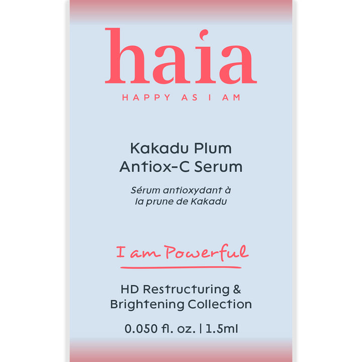 haia "I am Powerful" Kakadu Plum Antiox-C Serum - Certified Cosmos Organic - Sample Size