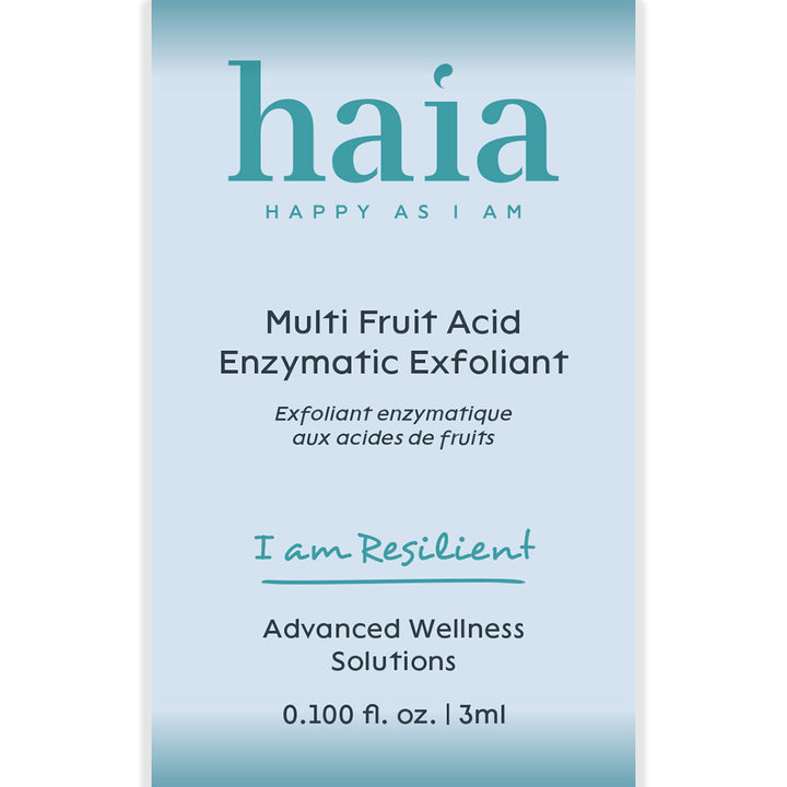 haia "I am Resilient" Multi Fruit Acid Enzymatic Exfoliant - Certified Cosmos Organic - Sample Size