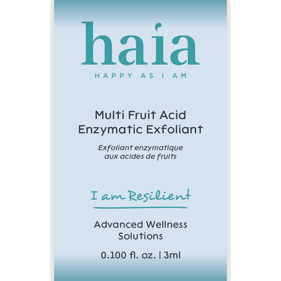 haia "I am Resilient" Multi Fruit Acid Enzymatic Exfoliant - Certified Cosmos Organic - Sample Size