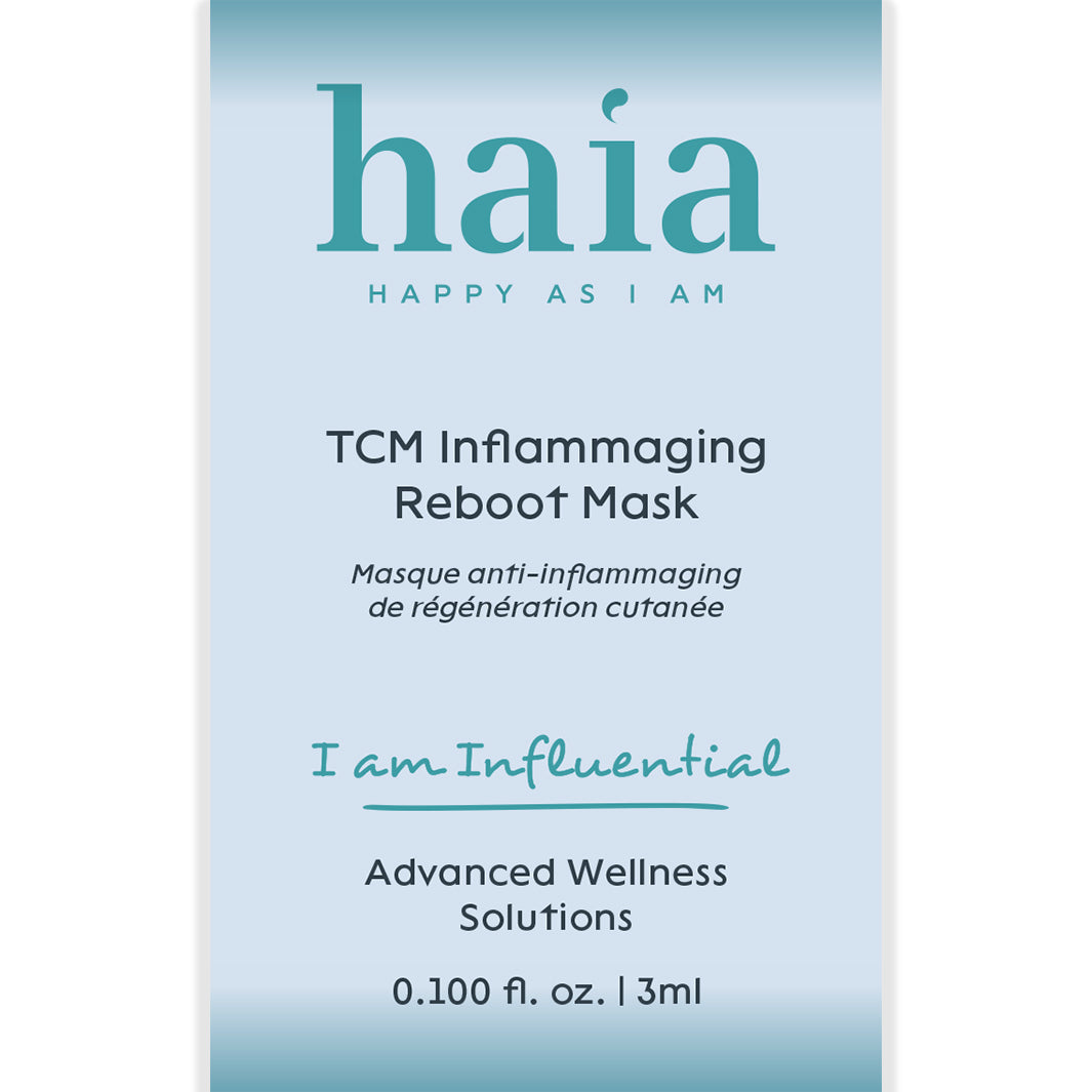 haia "I am Influential" TCM Inflammaging Reboot Mask - Certified Cosmos Organic - Sample Size