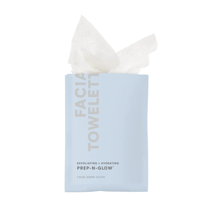 NuFACE Prep-N-Glow Exfoliating & Hydrating Facial Wipes single