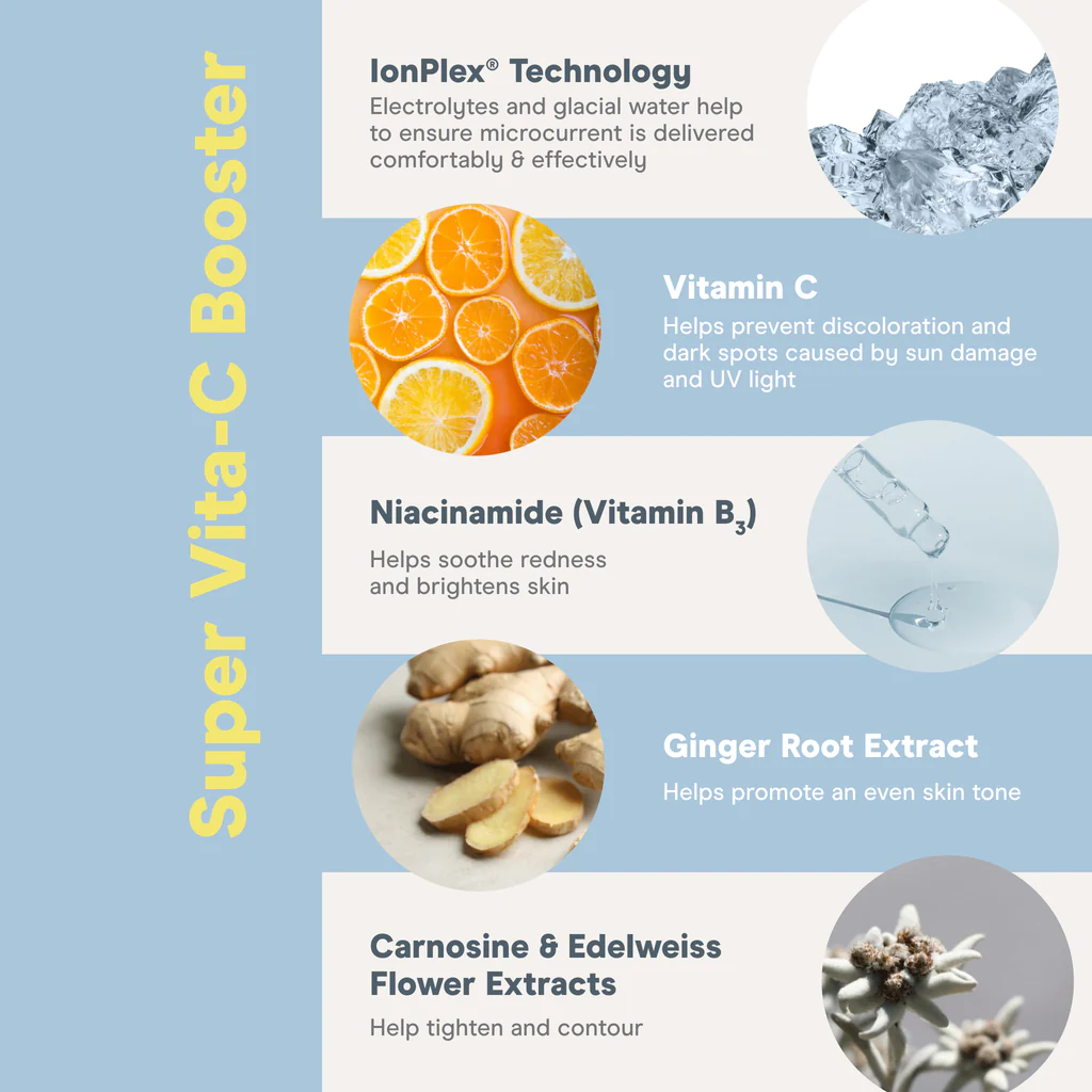 NuFACE Super Vita-C Booster Serum key ingredients