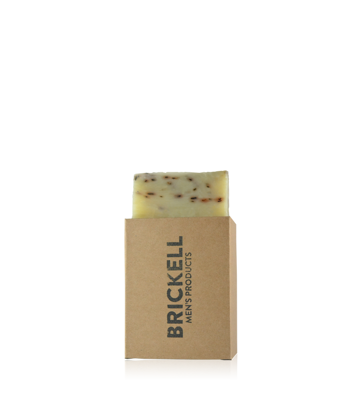 Brickell Men's Products Mint Soap Scrub Bar